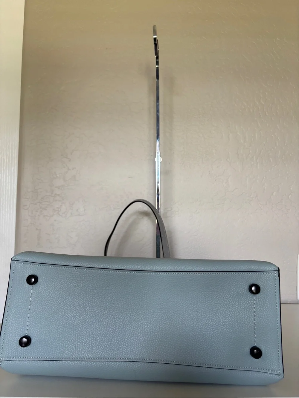 Coach Willow Aqua Blue Signature Leather Tote Bag! New 🌸